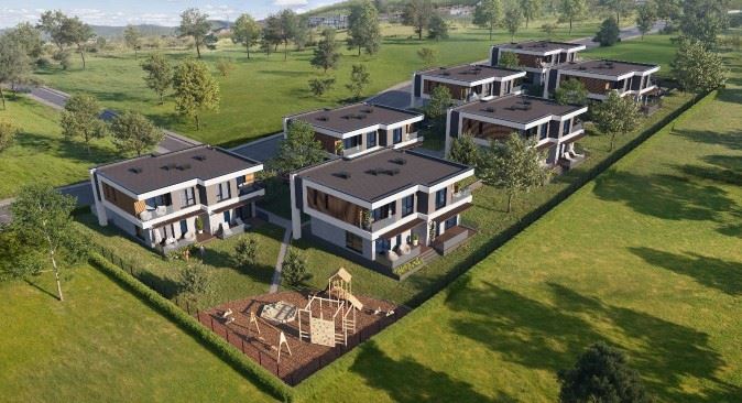 Nowy dom miejski typu townhouse – nowoczesny dom do całorocznego zamieszkania w spokojnej okolicy nad morzem