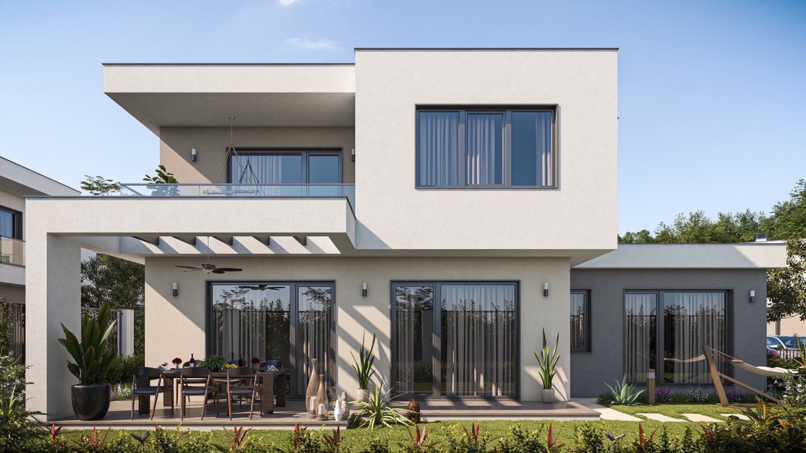 Wyjątkowy dwupiętrowy dom z trzema sypialniami i przestronnym ogrodem w luksusowym, strzeżonym kompleksie między Sarafovo a Pomorie