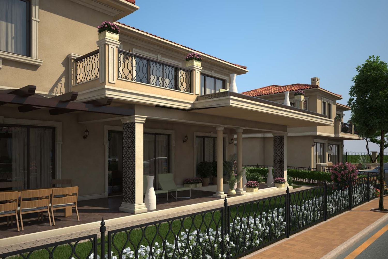 Dwupiętrowy dom z dwiema sypialniami i miejscem parkingowym w nowoczesnym, zamkniętym kompleksie o długoterminowym potencjale inwestycyjnym