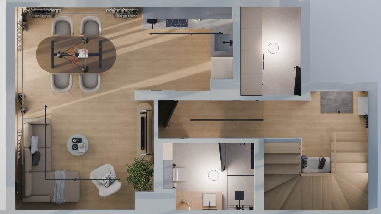 Nowy dom miejski typu townhouse – nowoczesny dom do całorocznego zamieszkania w spokojnej okolicy nad morzem