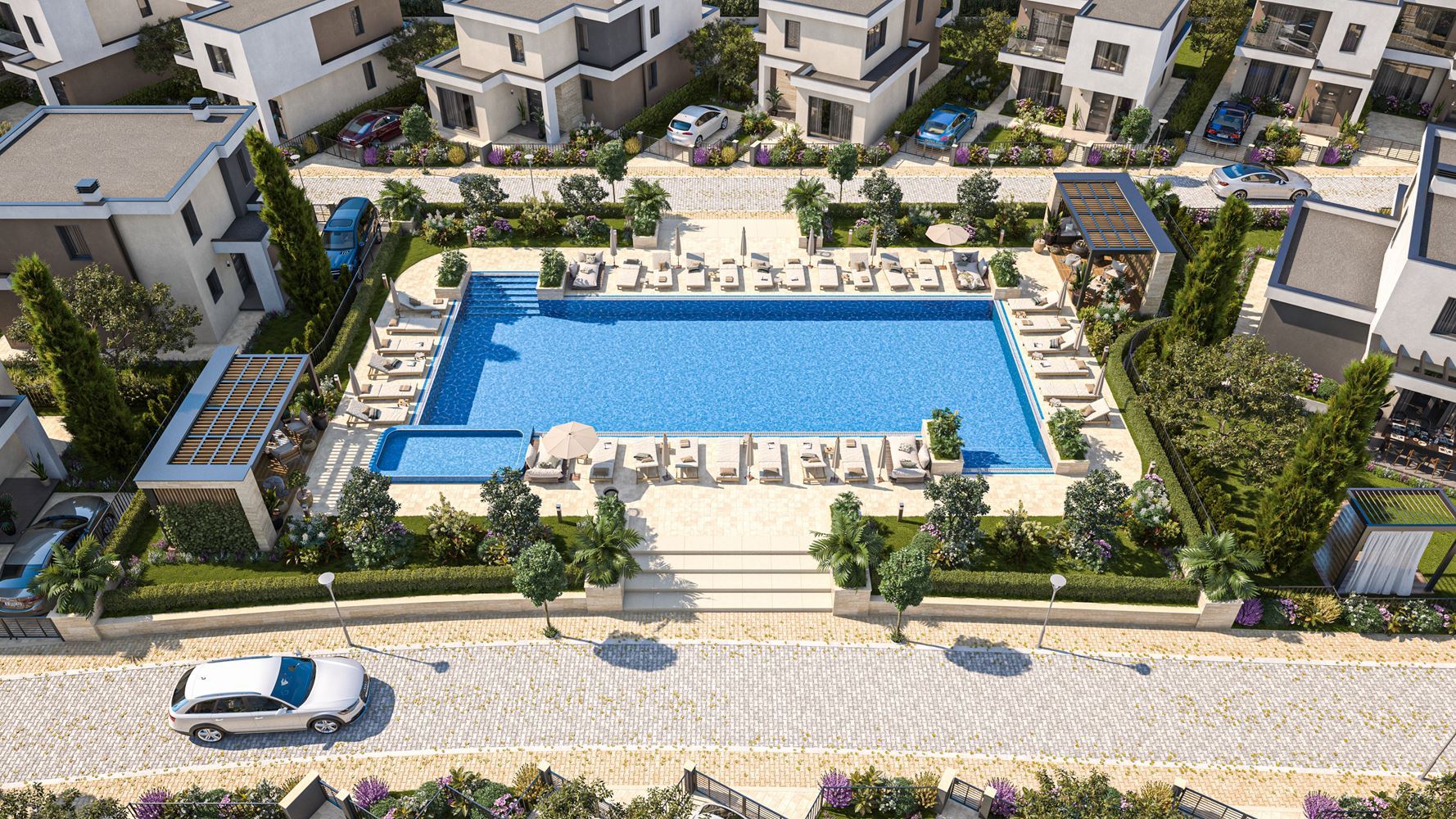 Nowoczesny dom dwukondygnacyjny w zamkniętym kompleksie między Pomorie a Sarafovo – komfort, bezpieczeństwo i całoroczne zamieszkanie