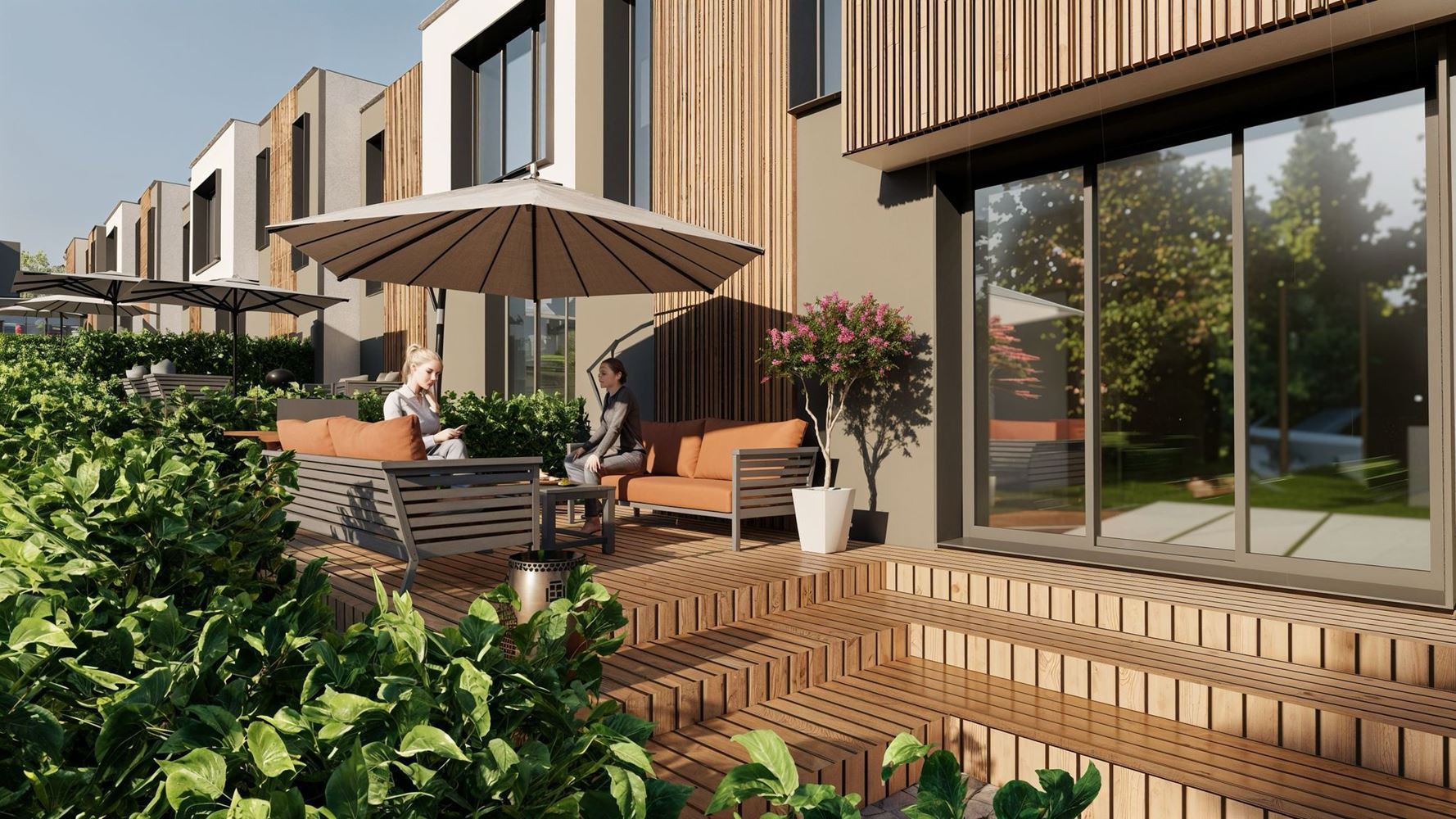 Townhouse z trzema sypialniami w spokojnym zielonym kompleksie – komfort, przytulność i bezpieczna inwestycja